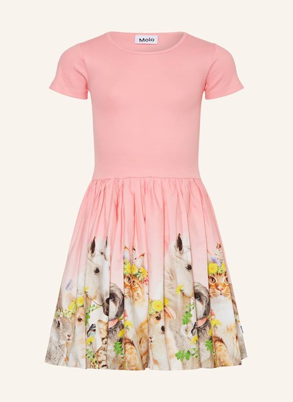molo Kleid CISSA im Materialmix PINK