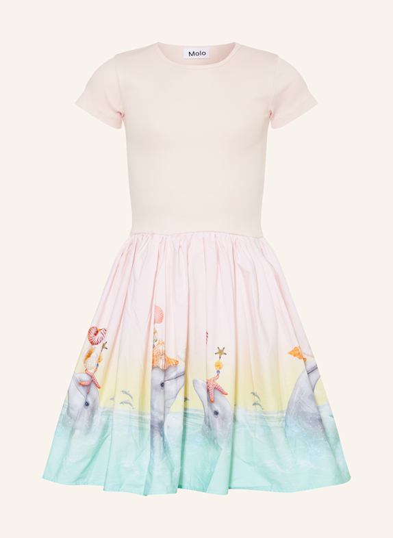 molo Kleid CISSA im Materialmix HELLROSA
