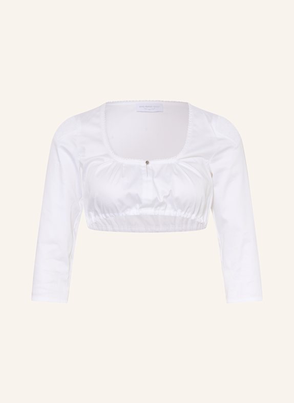 anno domini Dirndlbluse FANNY mit 3/4-Arm WEISS