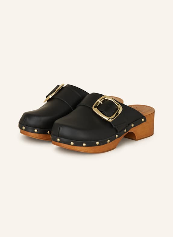 È MIA Clogs mit Nieten SCHWARZ