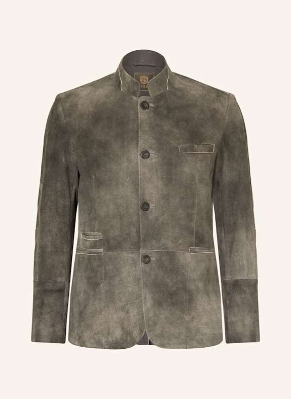 BECKERT Leather jacket CORTEZ DARK BROWN