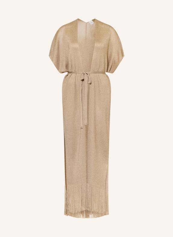 Max Mara BEACHWEAR Strandkleid ZARELIA mit Glitzergarn BEIGE