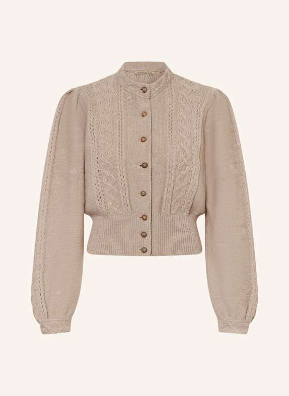 Gottseidank Strickjanker LEA aus Merinowolle TAUPE