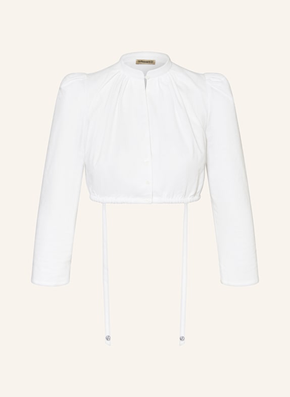 Gottseidank Dirndlbluse DONE mit 3/4-Arm WEISS