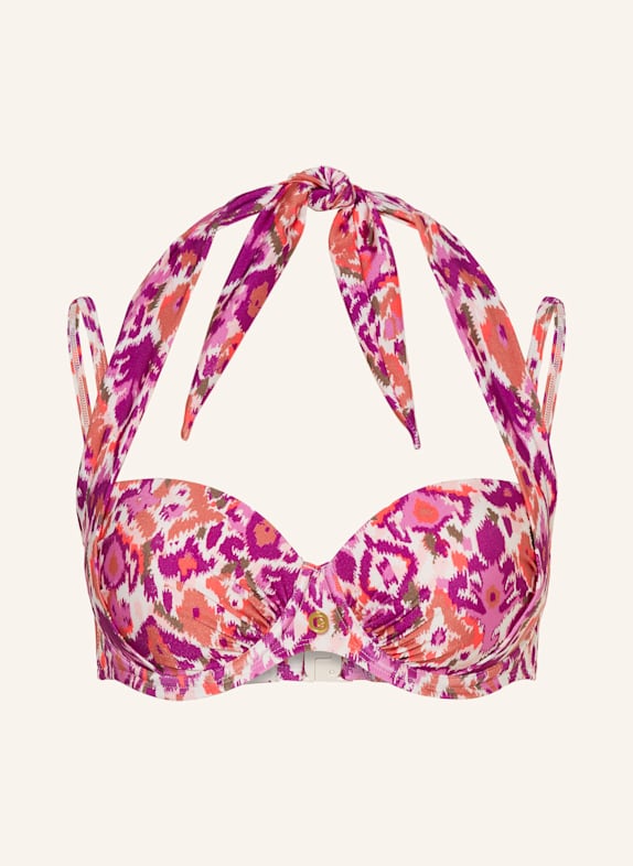 ten Cate Bügel-Bikini-Top LILA/ WEISS/ OLIV