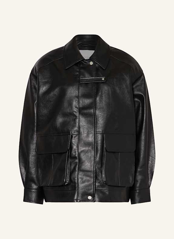 LeGer Studio Jacke DAVINIA in Lederoptik SCHWARZ