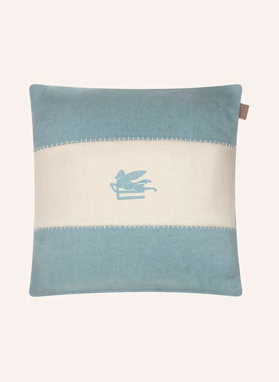 ETRO Home Dekokissen aus Leinen HELLBLAU/ CREME