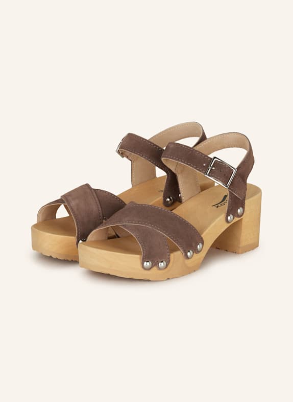 SOFTCLOX Sandals HANKA DARK BROWN