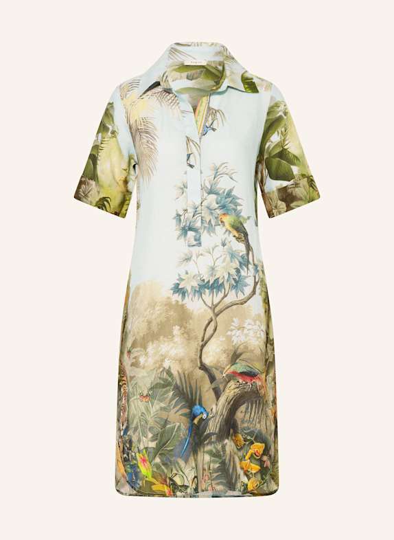 ANGOOR Leinenkleid DOROTHEE HELLBLAU/ GRÜN/ BEIGE