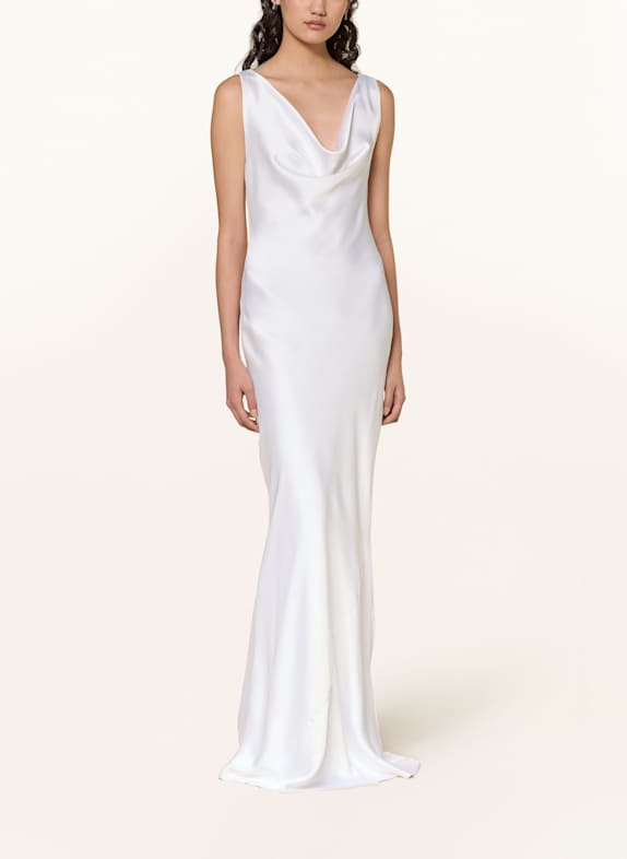 NORMA KAMALI Abendkleid aus Satin WEISS