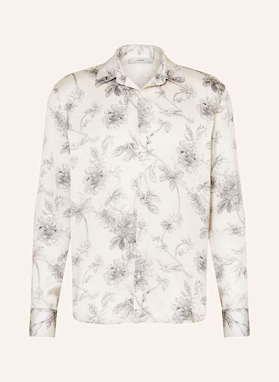 I'M BRIAN Satin shirt regular fit WHITE/ GRAY/ LIGHT GRAY