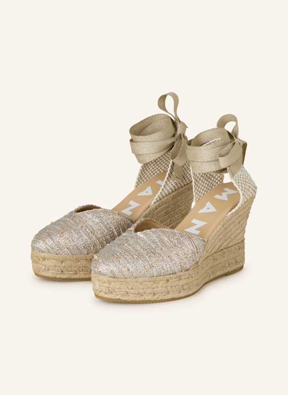 MANEBÍ Platform wedges GOLD