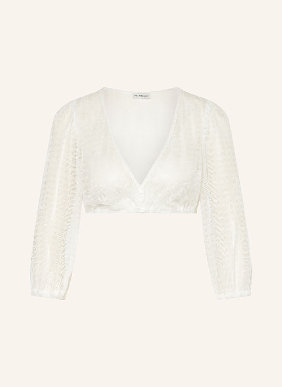 Heimatglück Tracht Dirndlbluse MARGARETE aus Spitze mit 3/4-Arm WEISS