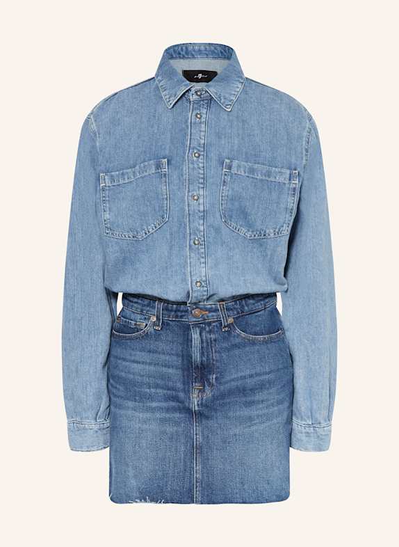 7 for all mankind Sukienka jeansowa z lnem IPANEMA