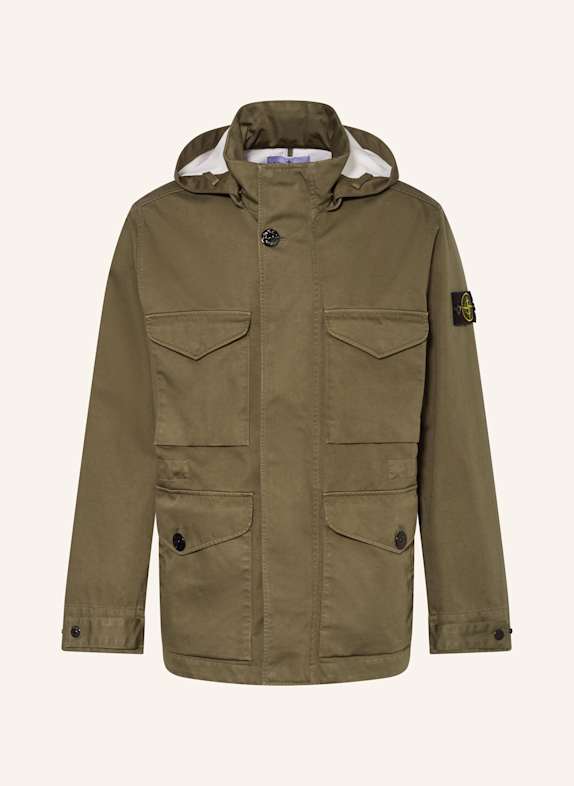 STONE ISLAND Parka mit abnehmbarer Kapuze OLIV