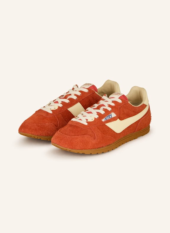 AUTRY Sneaker WINDSPIN DUNKELORANGE/ ECRU