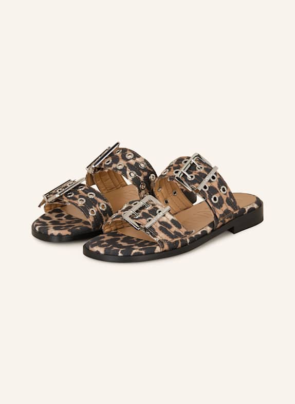 GANNI Sandals 943 LEOPARD