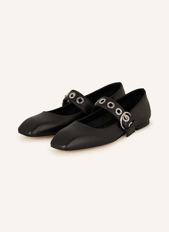 Aeyde Mary-Jane-Ballerinas UMA SCHWARZ