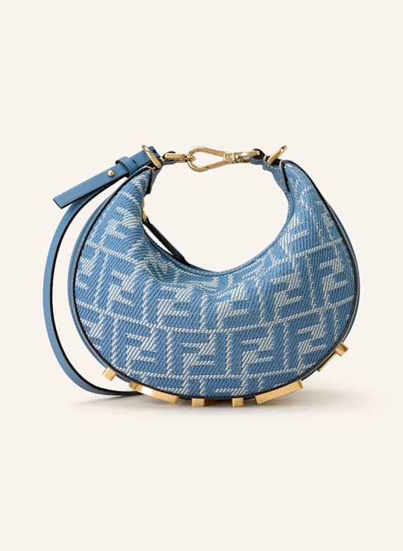 FENDI Hobo bag FENDIGRAPHY MINI BLUE