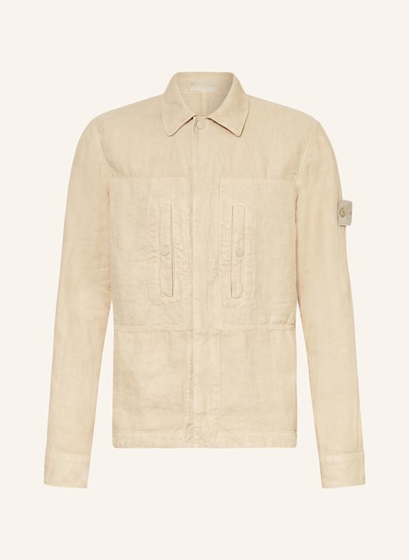 STONE ISLAND Leinenjacke GOST BEIGE