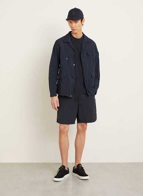 STONE ISLAND Kurtka polowa GHOST GRANATOWY