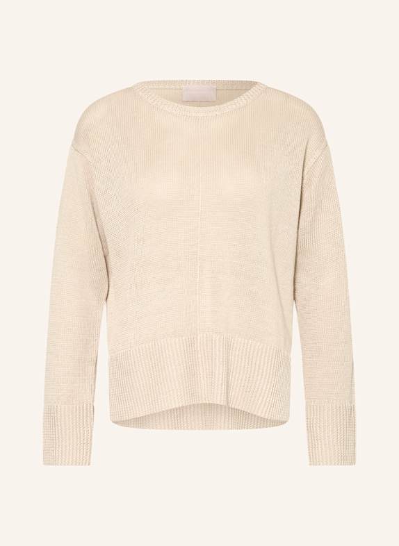 HEMISPHERE Leinenpullover CREME