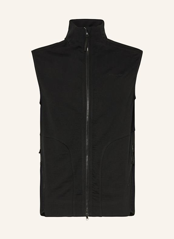 KnowledgeCotton Apparel Funktionsweste aus Merinowolle SCHWARZ