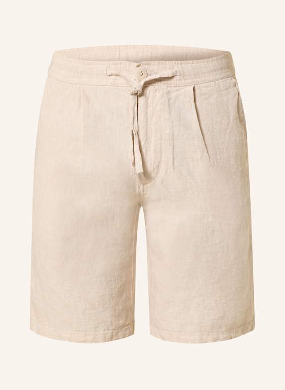 KnowledgeCotton Apparel Leinenshorts FIG Loose Fit HELLGRAU