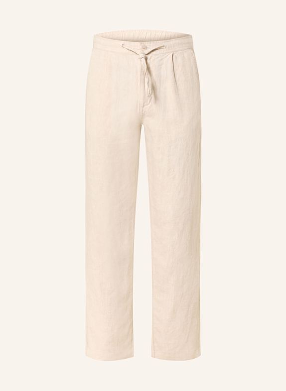 KnowledgeCotton Apparel Leinenhose FIG Loose Fit HELLGRAU/ BEIGE