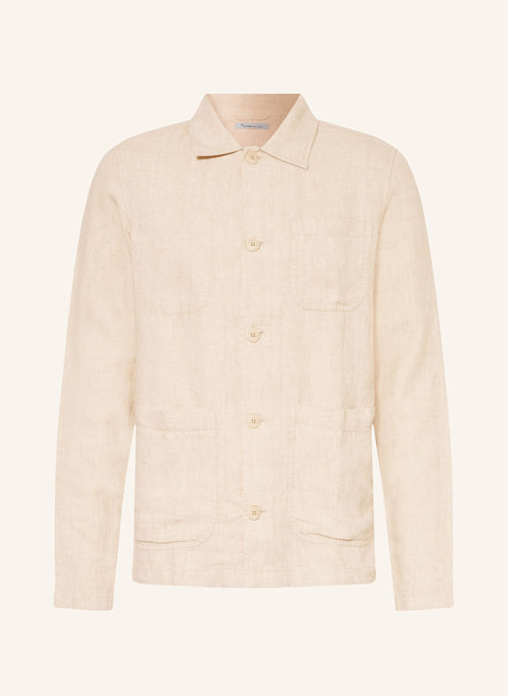 KnowledgeCotton Apparel Leinen-Overshirt HELLGRAU