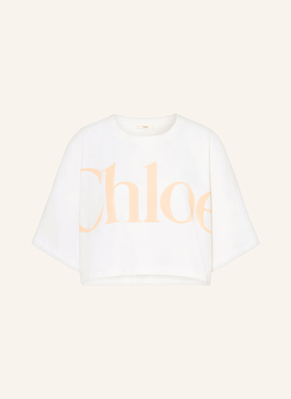 Chloé Cropped-Shirt WEISS/ HELLORANGE