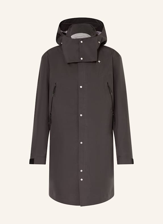 STONE ISLAND Parka STELLINA mit abnehmbarer Kapuze DUNKELBRAUN