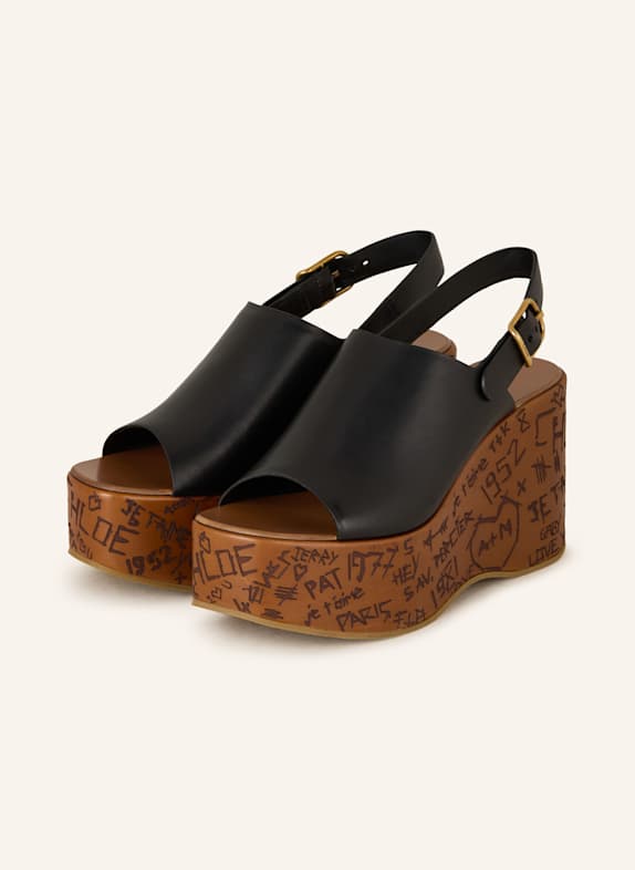 Chloé Plateau-Wedges MAXIME 001 BLACK