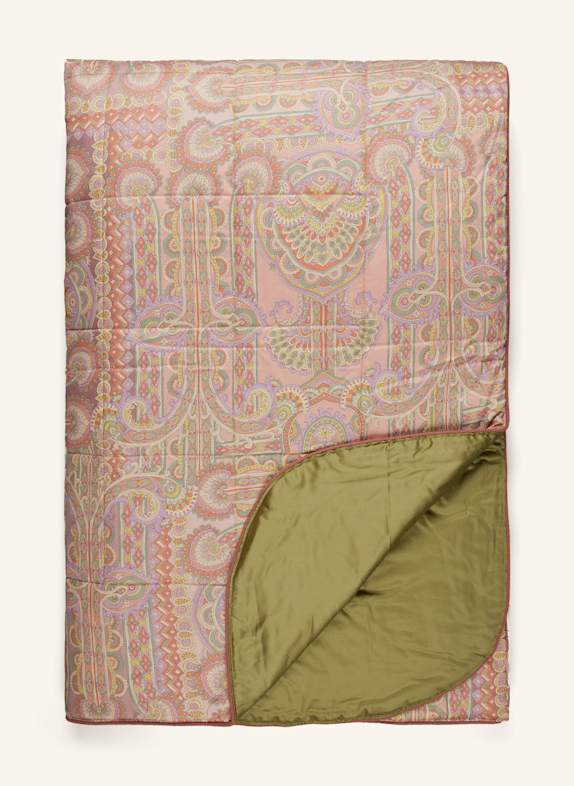 ETRO Home Tagesdecke ROSÉ/ HELLLILA/ HELLGELB