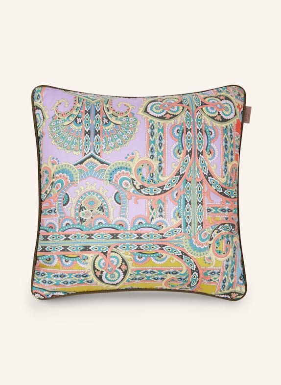 ETRO Home Satin decorative cushions PURPLE/ LIGHT BLUE/ LIGHT YELLOW
