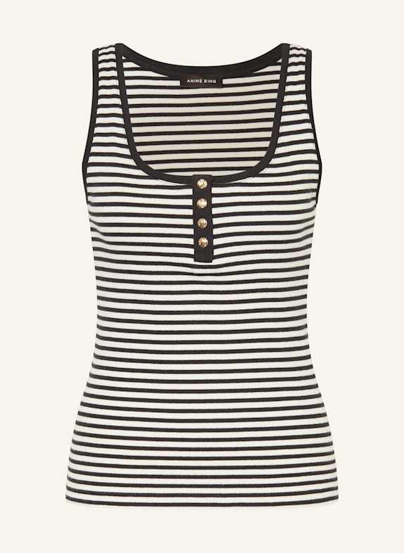 ANINE BING Stricktop ALESSIA SCHWARZ/ ECRU