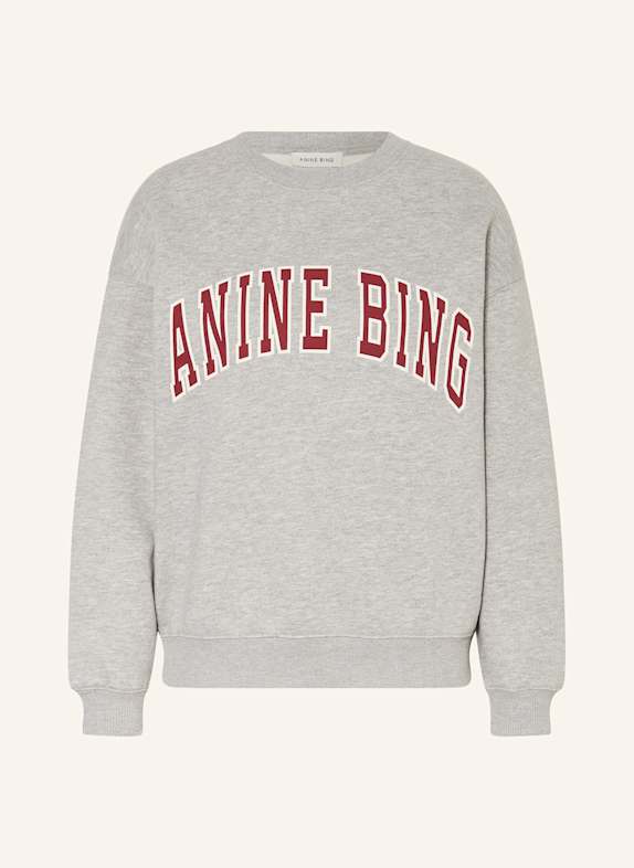 ANINE BING Mikina SPENCER SVĚTLE ŠEDÁ