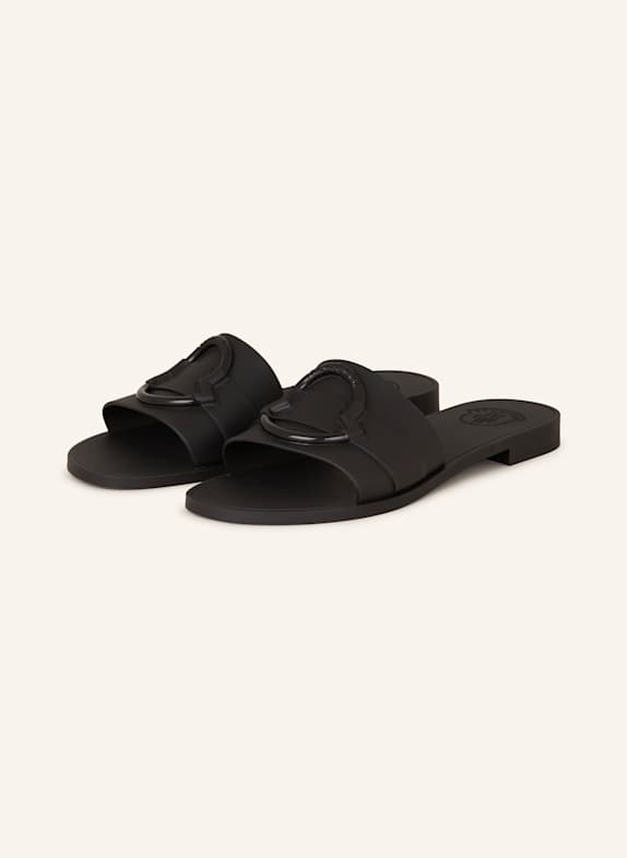 MONCLER Pantoletten SCHWARZ