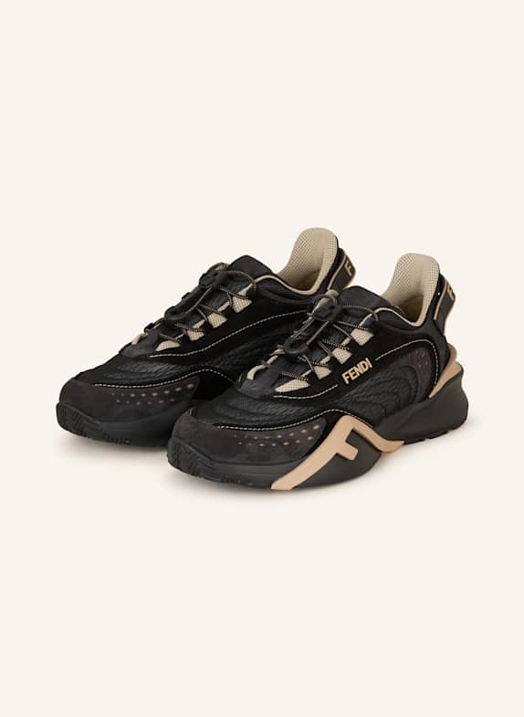 FENDI Sneaker FLOW SCHWARZ/ BEIGE