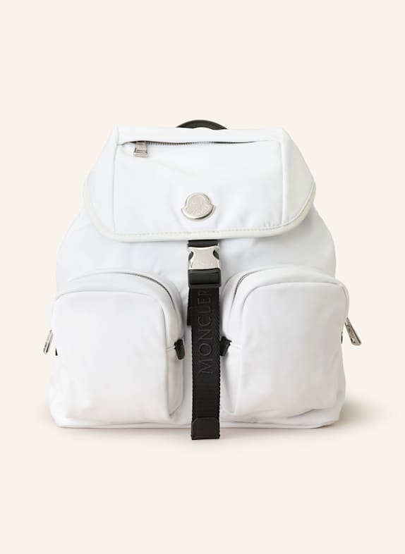 MONCLER Backpack NEW TRICK WHITE/ BLACK