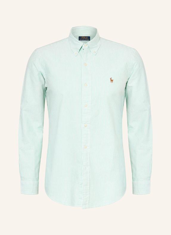 POLO RALPH LAUREN Koszula custom fit JASNOZIELONY/ BIAŁY