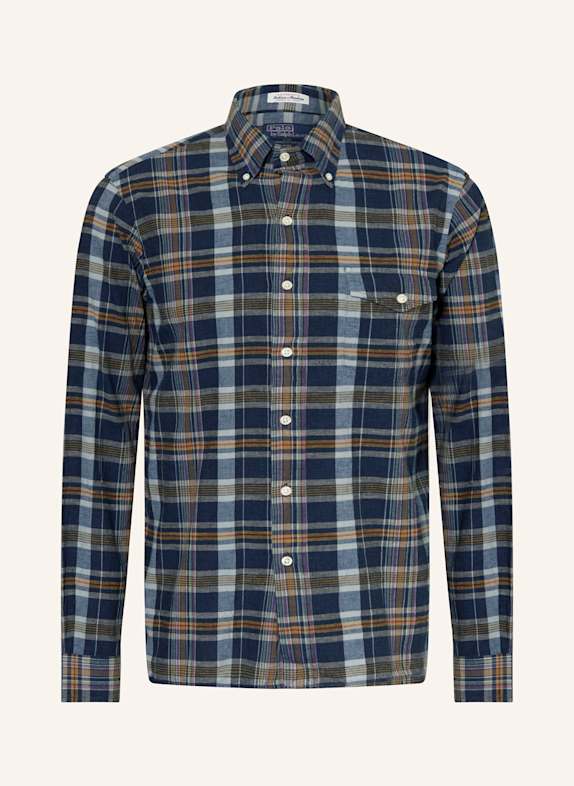 POLO RALPH LAUREN Hemd Classic Fit DUNKELBLAU/ GELB/ ROT