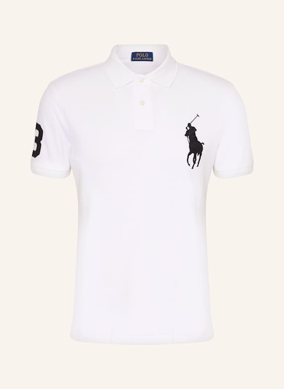 POLO RALPH LAUREN Koszulka polo z piki custom slim fit KREMOWY
