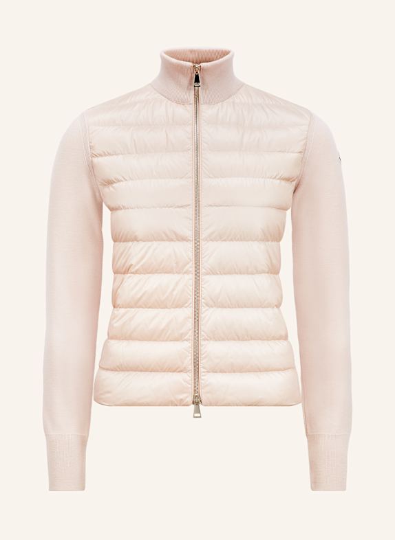 MONCLER Daunenjacke im Materialmix ROSÉ