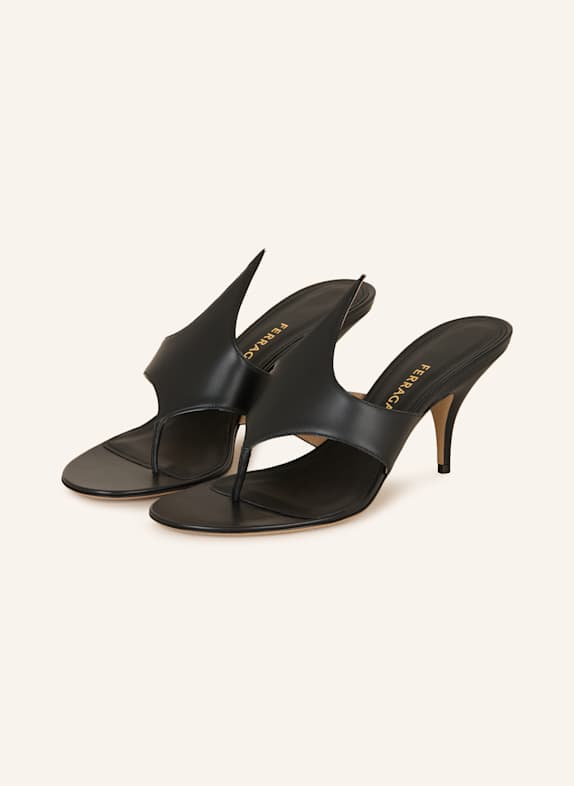 FERRAGAMO Zehentrenner SCHWARZ