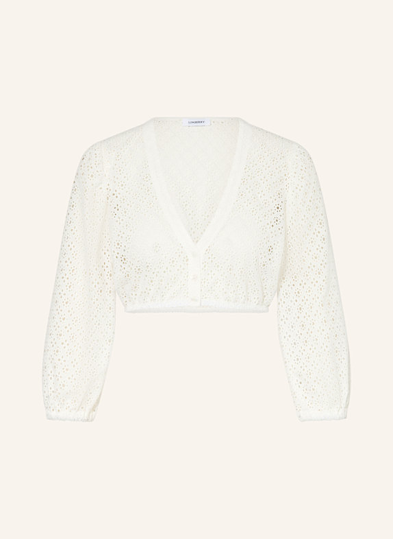 LIMBERRY Dirndlbluse mit Lochstickereien WEISS