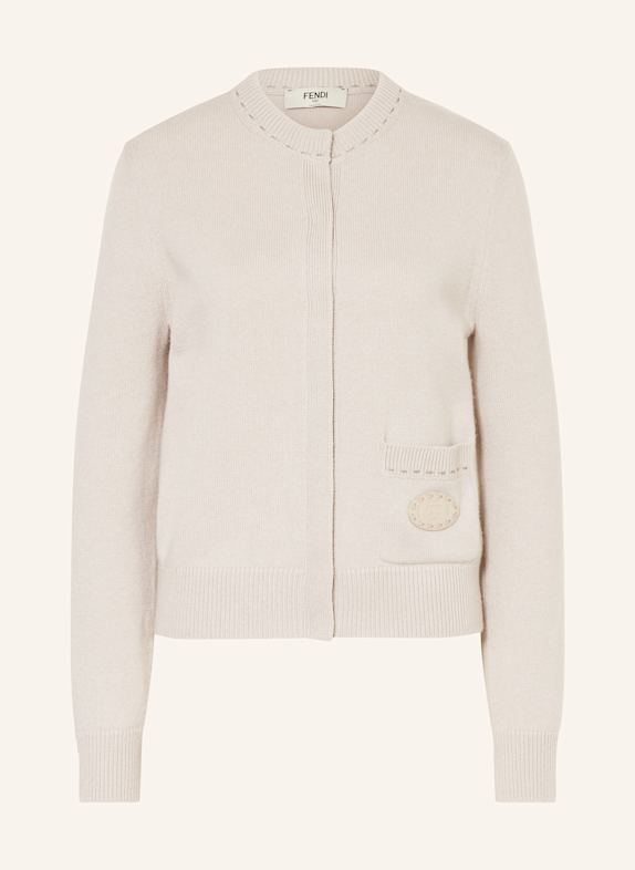 FENDI Strickjacke aus Cashmere TAUPE