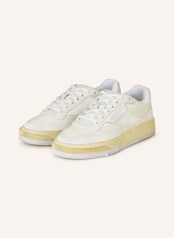 Reebok Sneakersy CLUB C LTD WAX BIAŁY/ ECRU