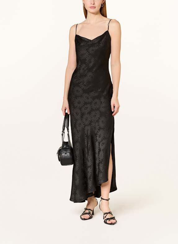 HUGO Satinkleid KATEA SCHWARZ