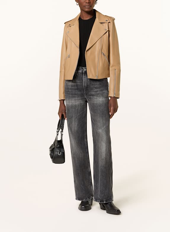 HUGO Lederjacke LUJANA BEIGE